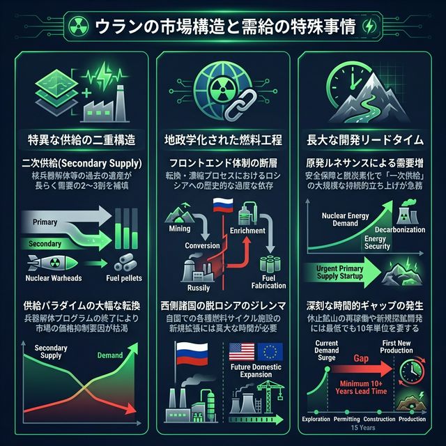 ウランの市場構造イメージ